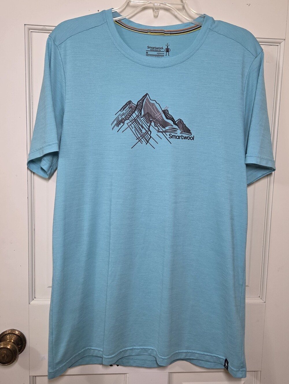Smartwool Men’s Aqua Merino Sport 150 Mountain Graphic Tee, Size M